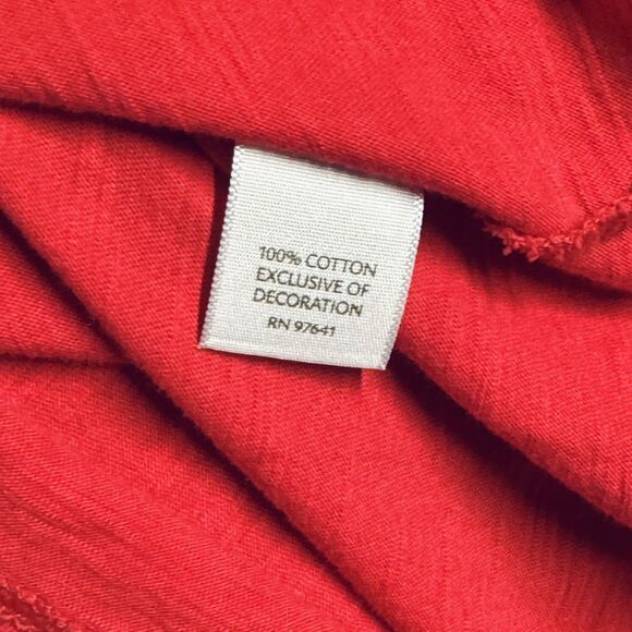 J.JILL Embroidered Pullover 3/4 Sleeve Top Women's Medium - Picture 5 of 6